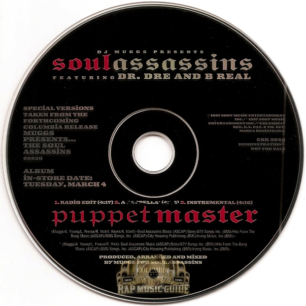 DJ Muggs Presents Soul Assassins - Puppet Master: Promo, Single. CD ...